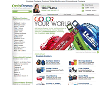 Tablet Screenshot of coolerpromos.com